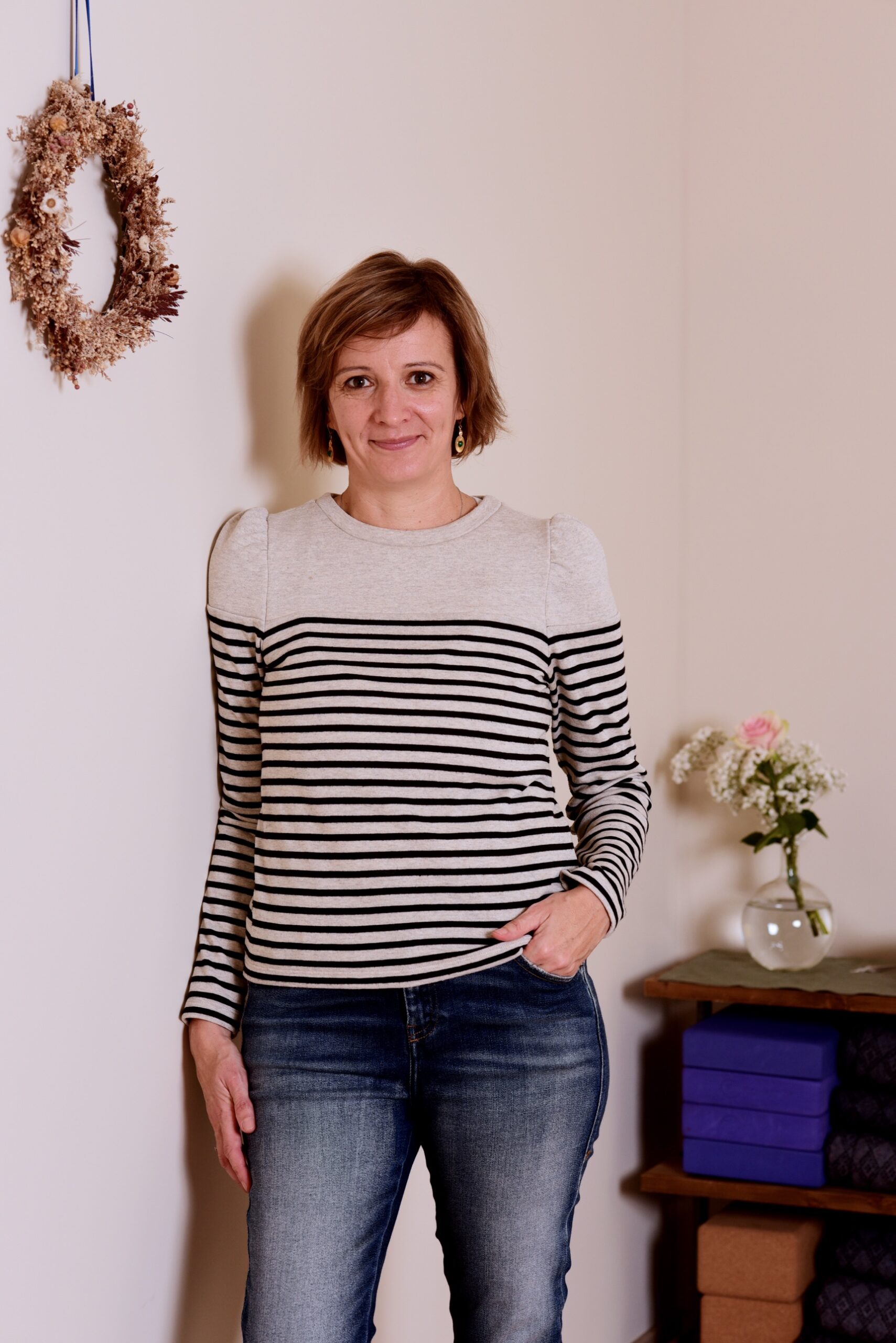 Portrait d’Audrey Favreau dans son studio